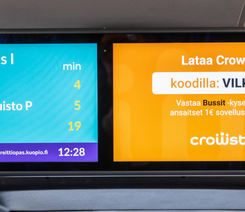 Mediatalo Keskisuomalainen toimittaa Kuopion seudun joukkoliikenteen näyttöratkaisut