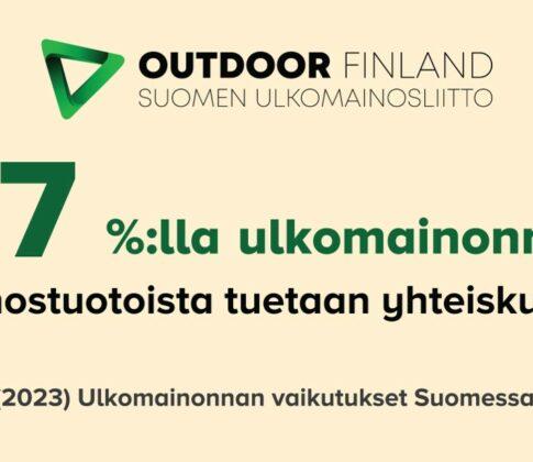 Tuore selvitys: Ulkomainosyhtiöiden mainostuloista 47 % yhteiskunnalle